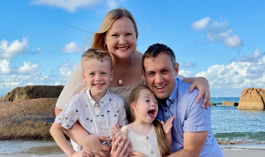 Richelle Wenham with her family