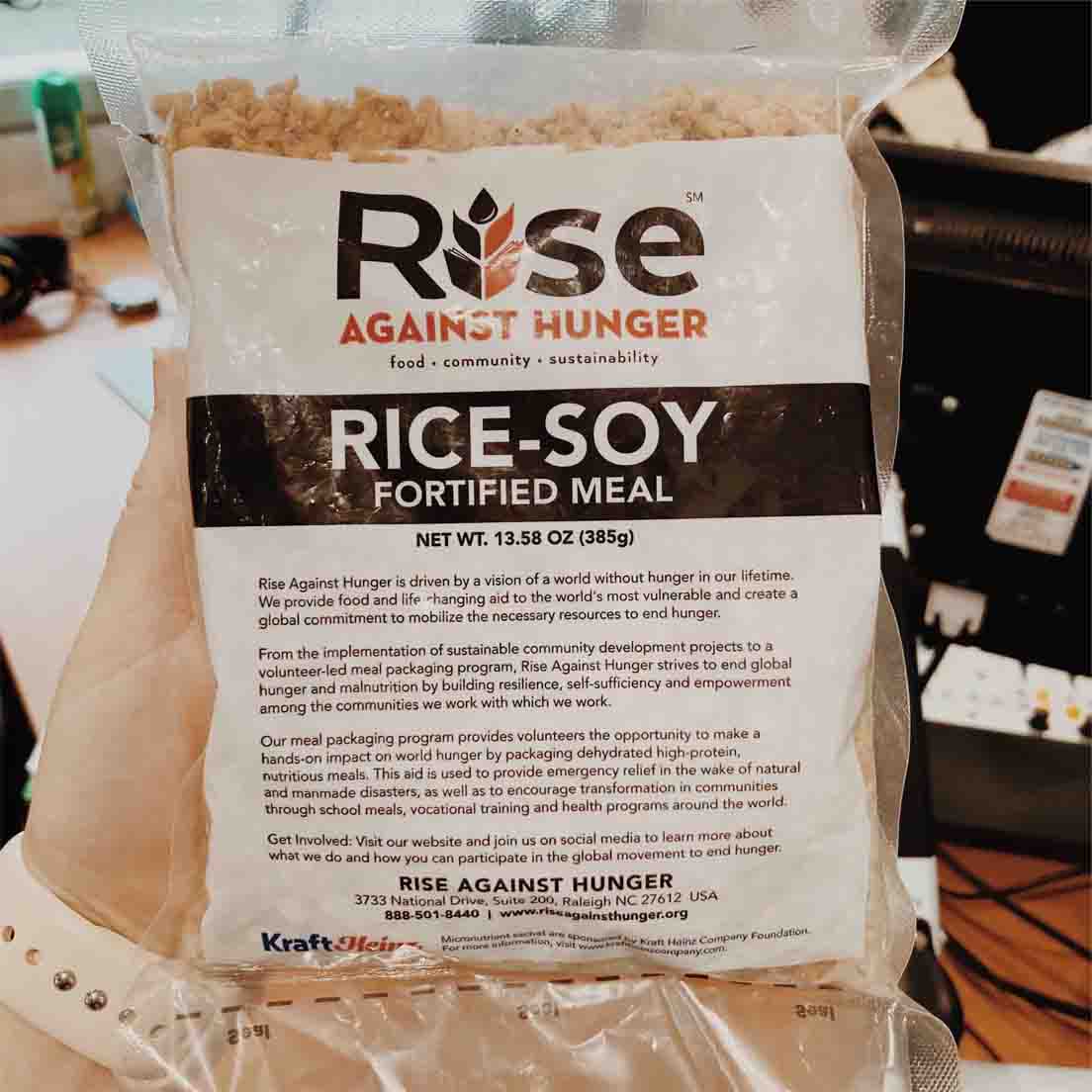 feed the hungry bag of rice-soy Take Away Hunger Day 2